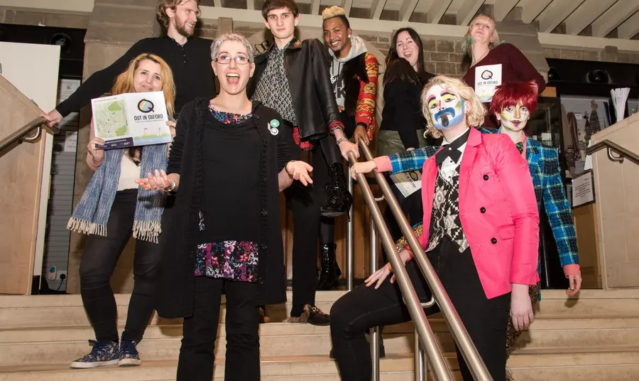 A group of participants from the Out in Oxford project at the University of Oxford Museums
