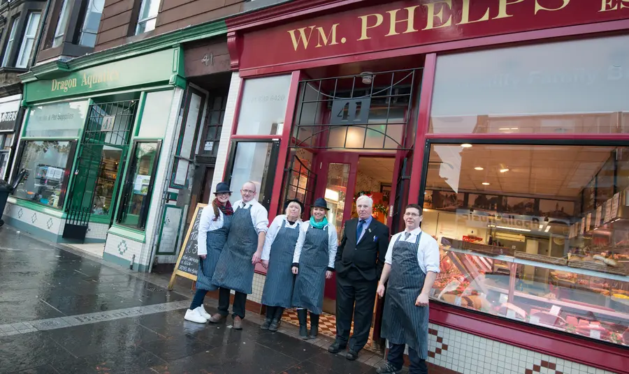Improved shopfronts in Paisley funded through the HLF Townscape Heritage scheme