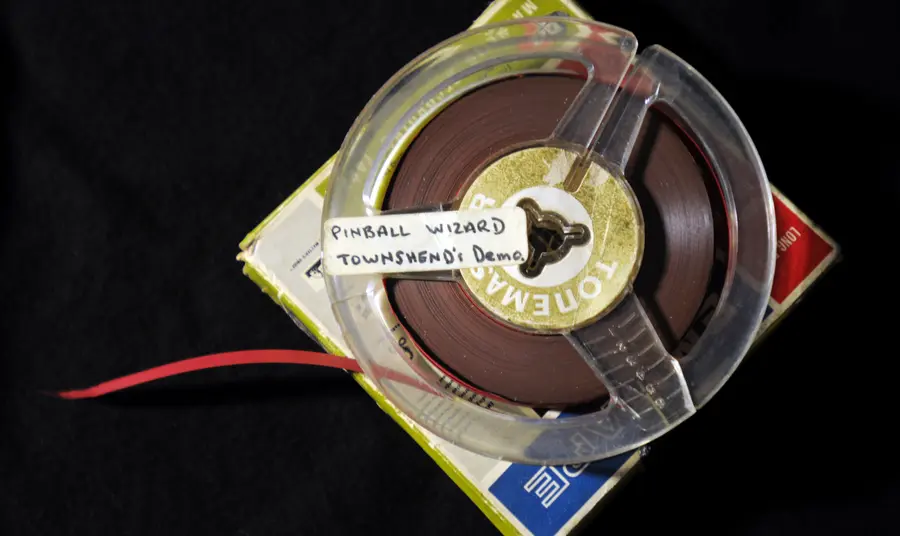 A demo tape recording by Pete Townsend singing 'Pinball Wizard'