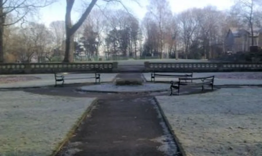 Formal gardens in Rhyddings Park