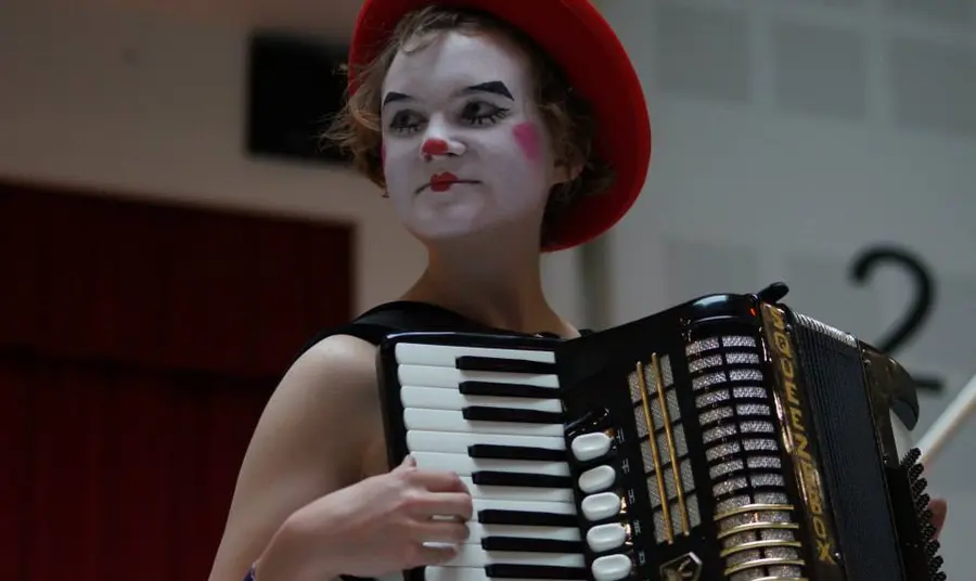 Rosie Bristow in circus costume