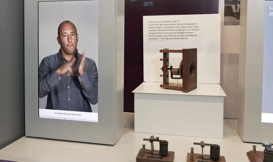 Sign language video at the Science Museum