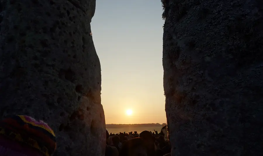 Sunrise on the summer solstice at Stonehenge
