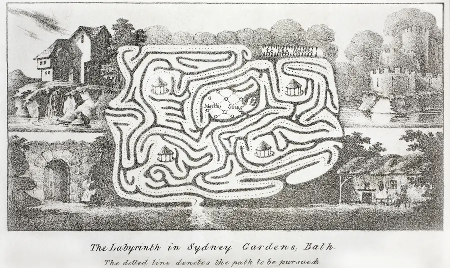 Sydney Gardens historic labyrinth