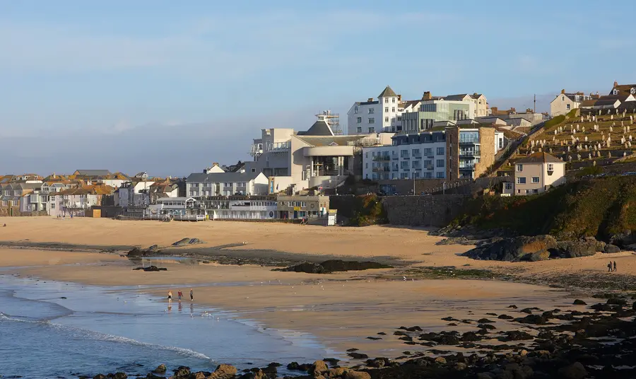 A view of the new Tate St Ives 