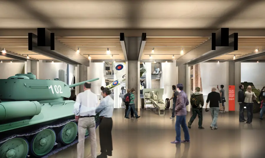 Artists impression of the terraced galleries at Imperial War Museum Artists impression of the terraced galleries at Imperial War Museum