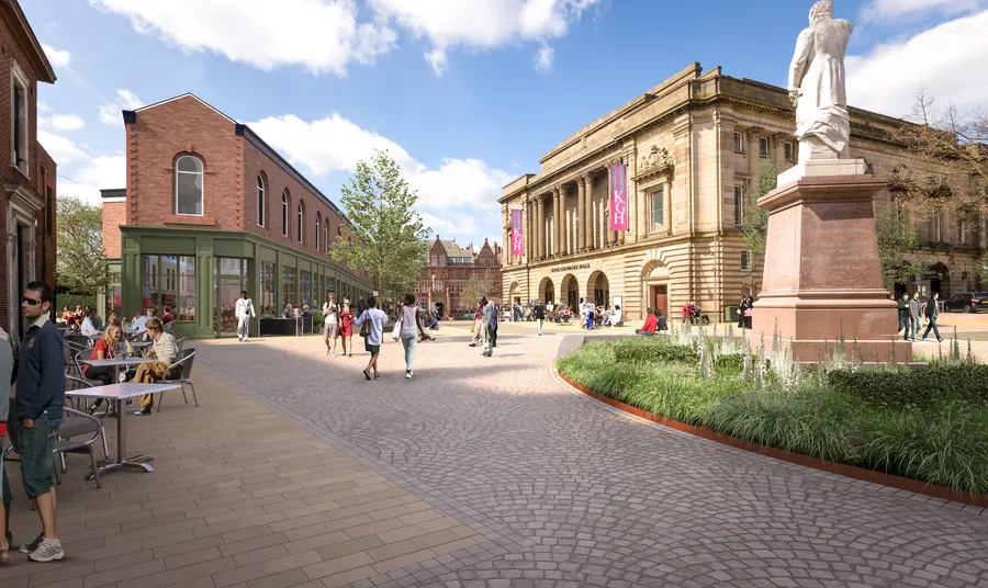 An artist's impression of the Northgate and Blakey Moor townscape heritage scheme