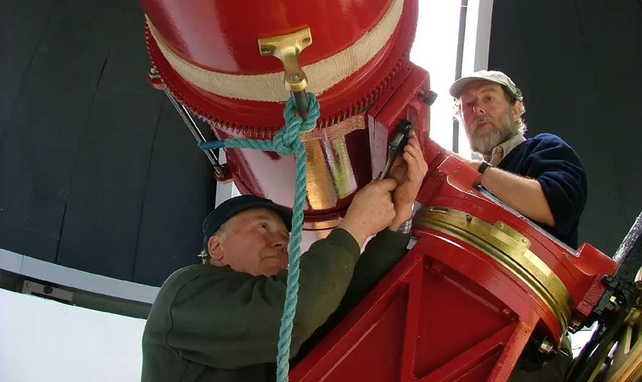 Telescope maintenance at Armagh Observatory