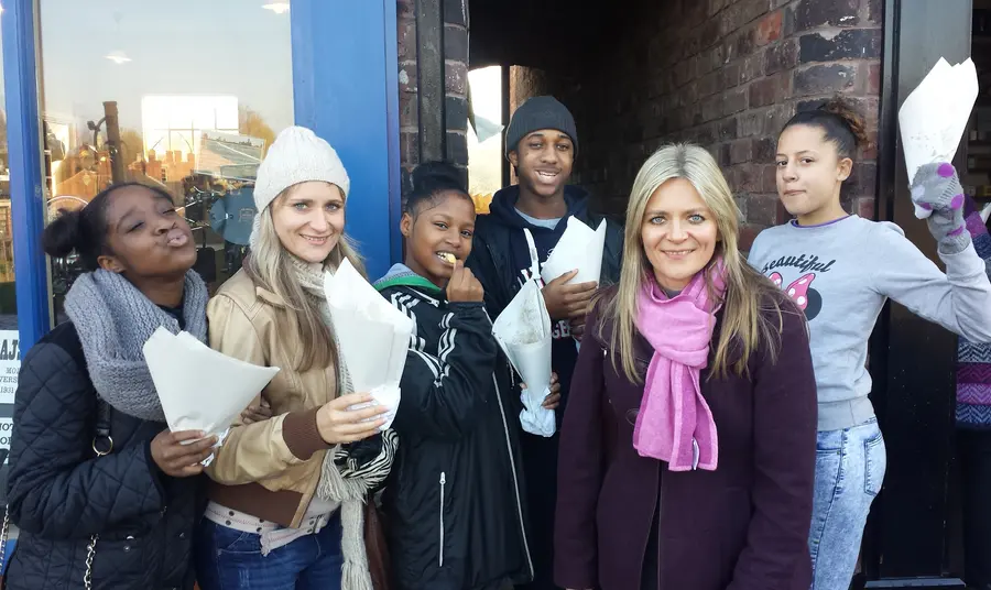 Young people exploring the heritage of Victorian gang culture