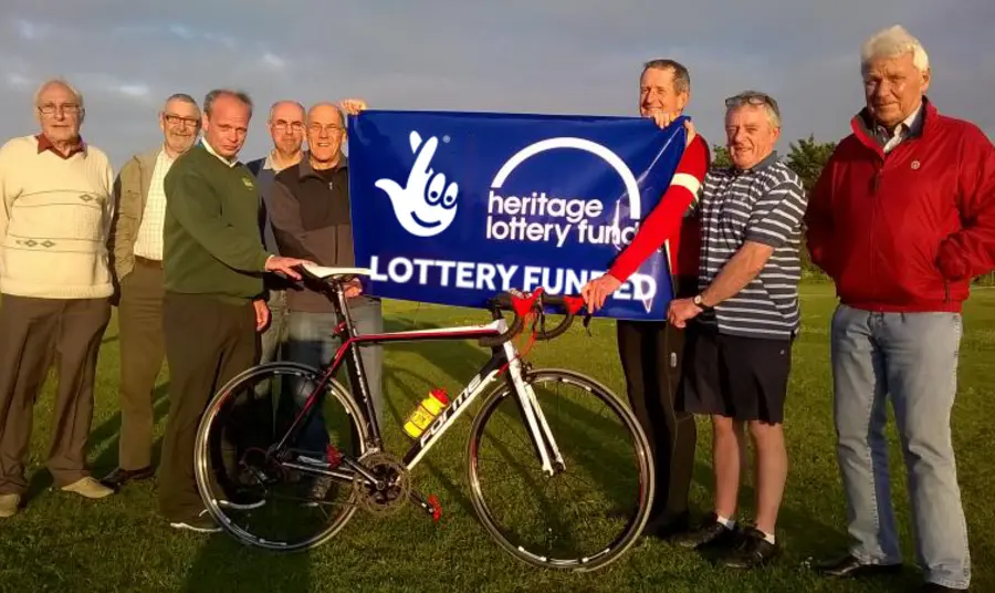 Thanet Road Cycling Club celebrating their HLF grant
