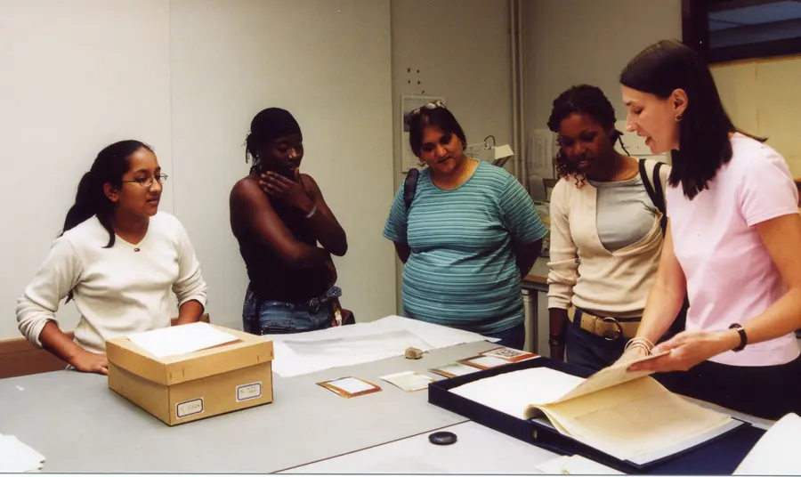 Volunteers explore black history archives