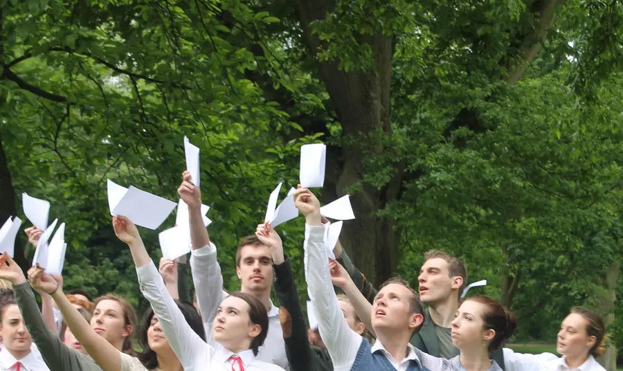 Dramatic performance by students at Royal Holloway College