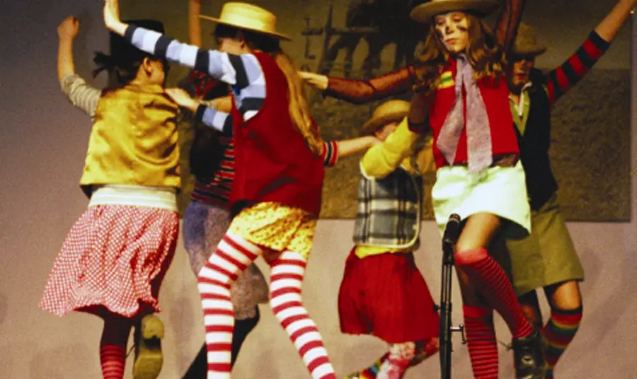 Children performing a traditional dance