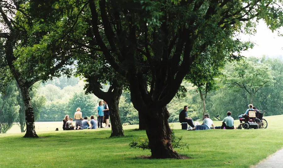 People in Heaton Park, Manchester