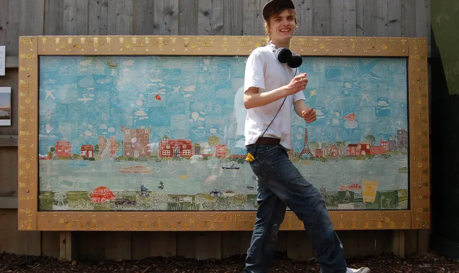 A young person taking part in the project