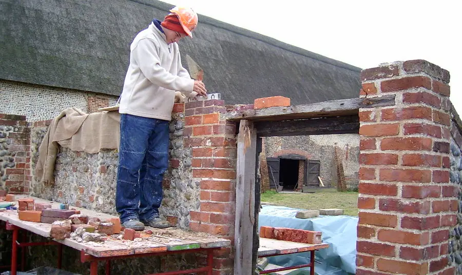 Construction works at Waxham Barn