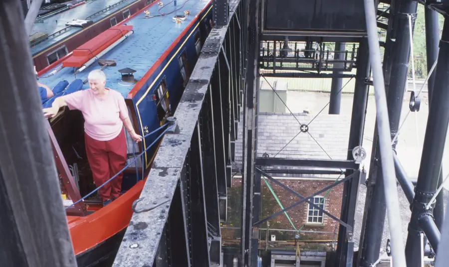 Anderton Boat Lift Restoration The boat lift in operation