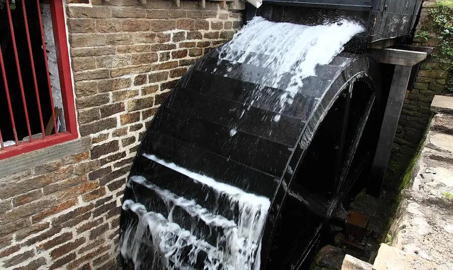 Water wheel which powers Shepherd Wheel