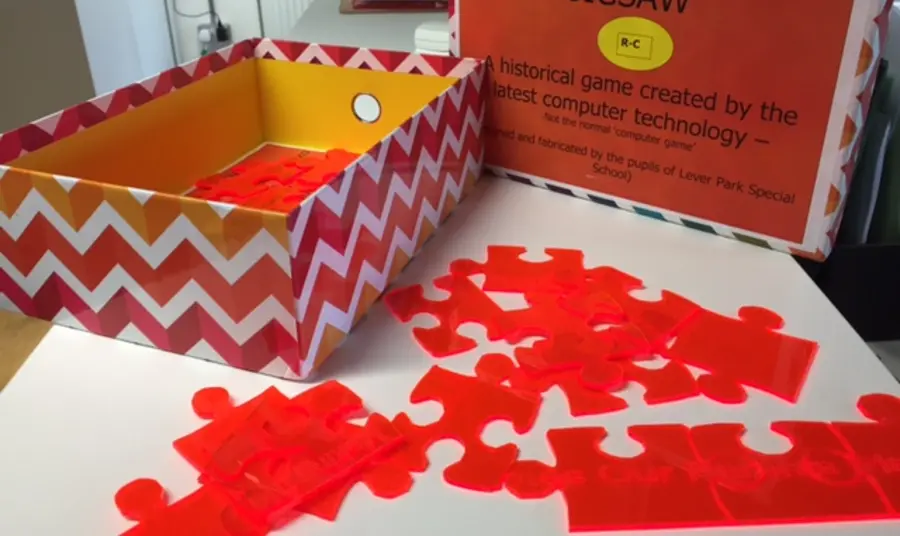 A puzzle game from The Re-Creators project