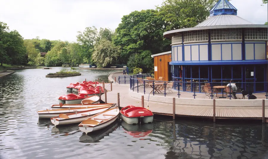 Boats on the lake at Lister Park