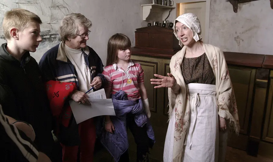 Visitors at Museum in Docklands