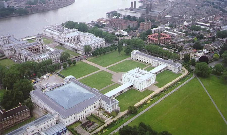 Aerial view of Neptune Hall