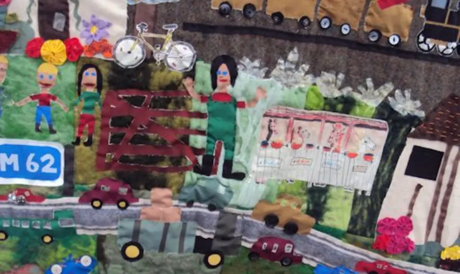 A tapestry documenting the story of Chat Moss