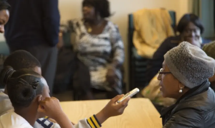 Young people collect oral histories