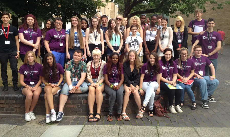 A group of young volunteers of the Mental Health, Past, Present, Future project
