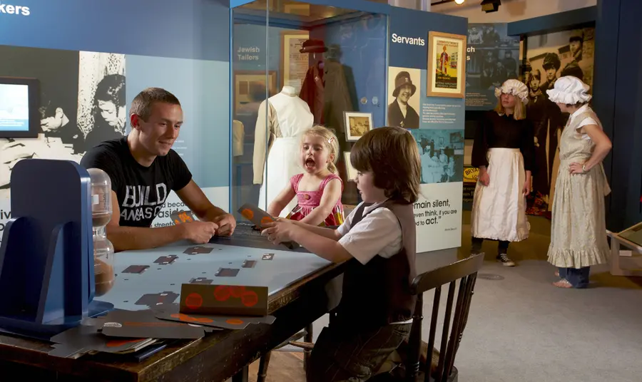 Visitors explore the People's History Museum