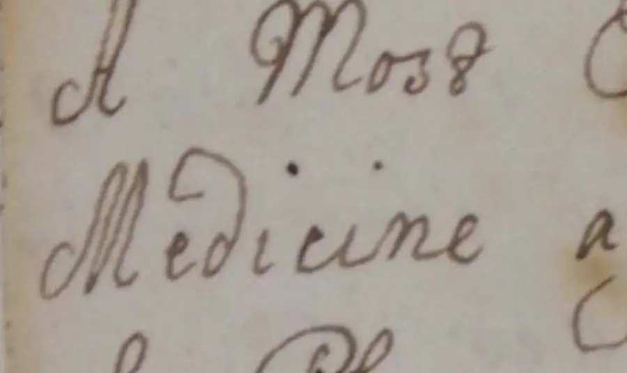 A handwritten recipe for a homemade remedy