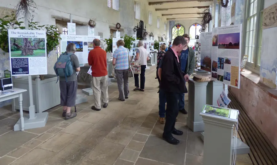 Visitors at Sevenoaks' tree exhibition