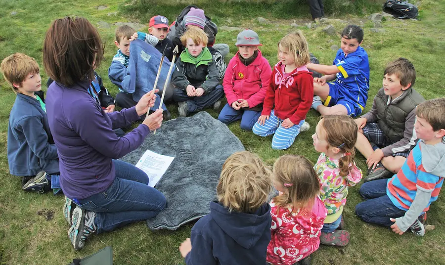 Children learning about natural heritage