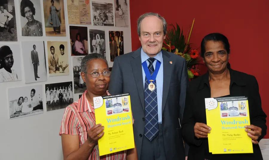 Project participants receiving their award on Awards Day