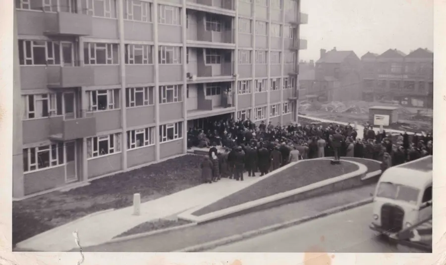 Opening ceremony of Carlton Towers 1959 Camp Rd / Little London, Leeds