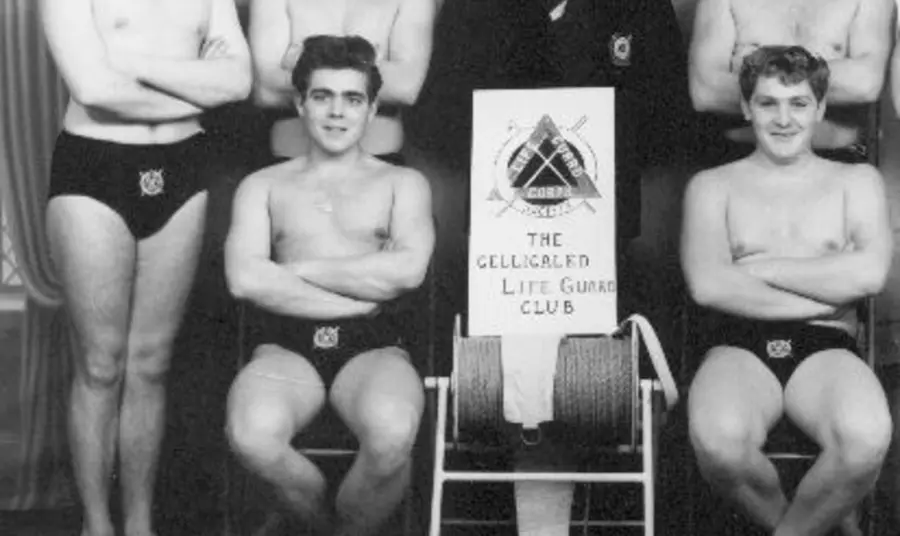 A picture of men of the Cold Knap Lifeguard Club