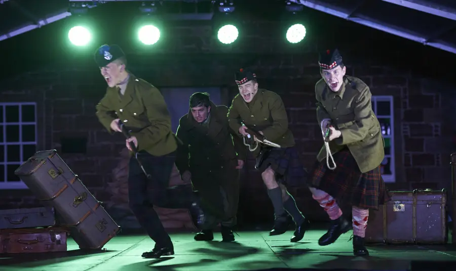 Young actors in the performance of A War Unheard