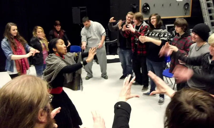 Projects participants recording and performing new musical works