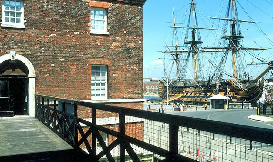 Outside the Royal Naval Museum, Portsmouth