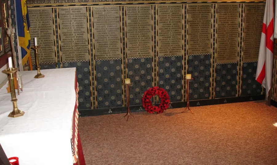 Restoration of war-damaged reredos in War Memorial Chapel + cleaning of War Memorial