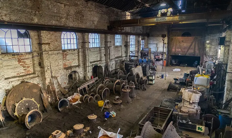 Inside of the foundry 