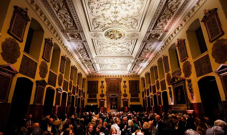 Visitors explore the recently transformed Great Hall.