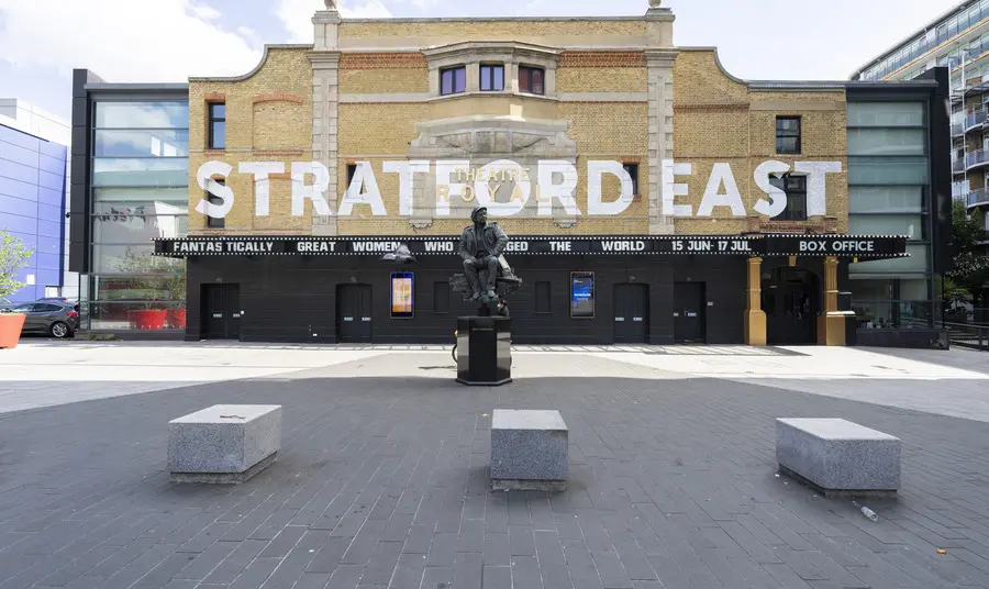 Outside of Stratford East in Stratford, Newham