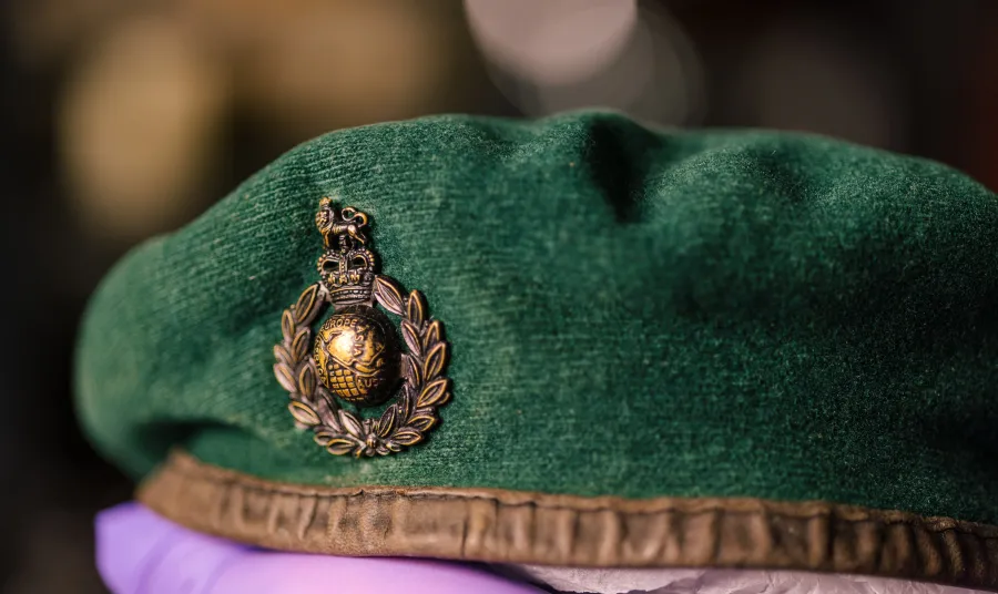 Green Beret worn in the Falklands