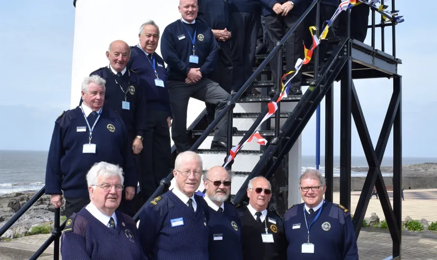 Dedicated volunteers of Porthcawl's Old Pilot's Lookout Tower 