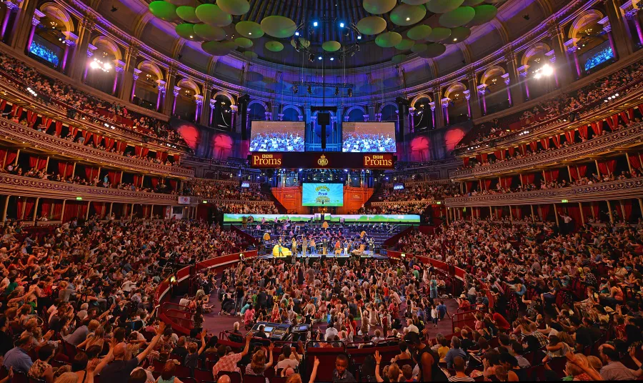 An interior view of the Royal Albert Hall