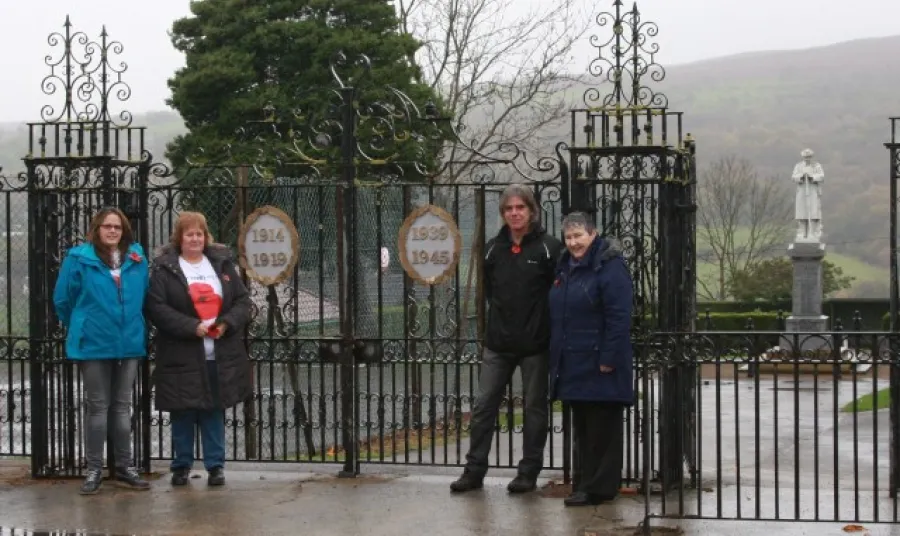 Coedpoeth War Memorial Park gates