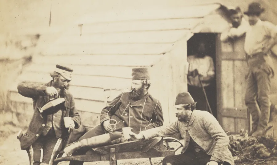 A print from the McKinnon Collection: Hardship in the Camp, Roger FENTON (1819-69)