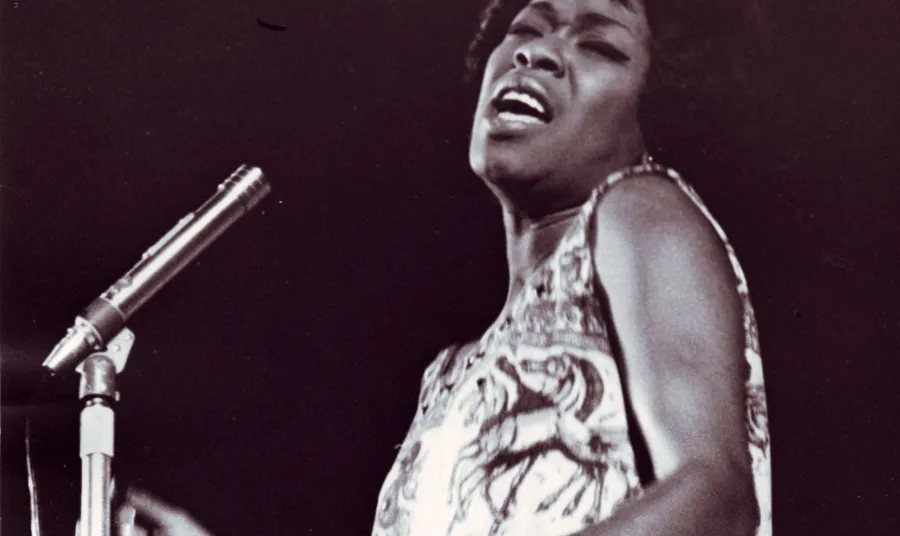 Woman singing
