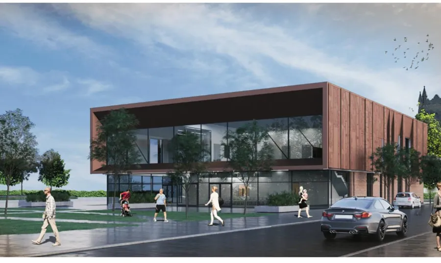 Artist's impression of a new history centre for the Cheshire's Archives: A Story Shared project